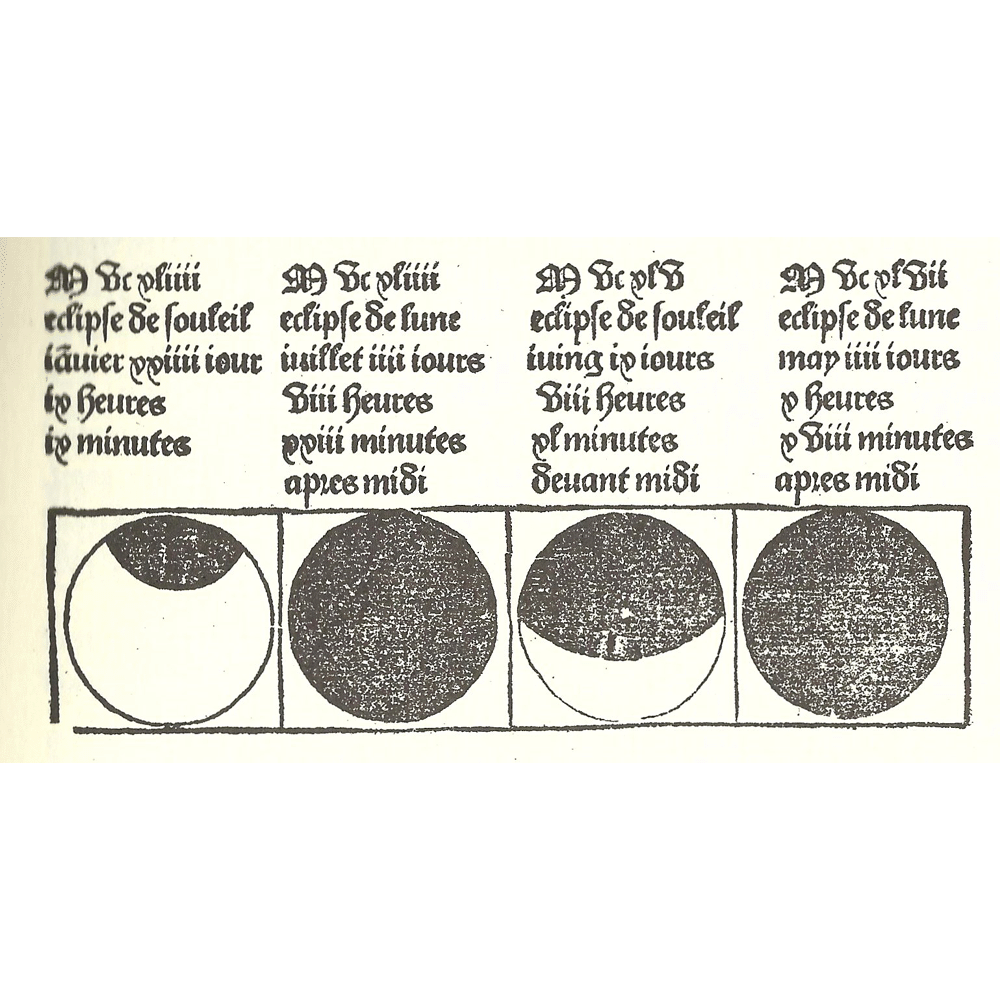 Compost Kalendrier bergeres-Guy Marchant-Incunables Libros Antiguos-libro facsimil-Vicent Garcia Editores-5 Eclipses